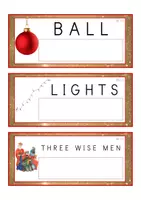 Vista previa - Tarjetas / Manipulativos - INGLÉS - Lecto-escritura MAYÚSCULA (Navidad) - Portada