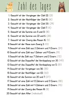 Vorschau - Arbeitsblätter - Zahlensteckbriefe & Zahl des Tages - Seite 3