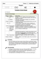 Vorschau - Arbeitsblätter - Willkommen in der Suppenküche - Tomaten-Creme-Suppe - Seite 1