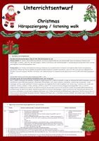 Vorschau - Stundenentwürfe - Unterrichtsentwurf: Hörspaziergang zum Thema Christmas - Deckblatt