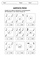 Vorschau - Arbeitsblätter - Notenlehre PUNKTIERTE NOTEN Arbeitsblätter Musik - Seite 3