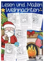 zapowiedź - Czytanie i kolorowanie – Boże Narodzenie | Deutsch / Niemiecki jako język obcy Weihnachten - obwoluta