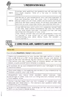Vorschau - Arbeitsblätter - PRESENTATION SKILLS - Preparing a presentation - Seite 3