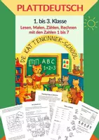 Vorschau - Arbeitsblätter - PLATTDEUTSCH - De Kattenkinner-School - Zahlen 1 bis 7 - Deckblatt