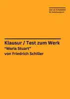 Vorschau - Arbeitsblätter - Klausur / Test zu "Maria Stuart" von Friedrich Schiller - Deckblatt