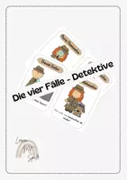 Vorschau - Arbeitsblätter - Die vier Fälle - Detektive - Deckblatt