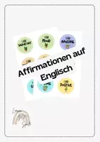 Vorschau - Bildkarten - Affirmationen auf Englisch - Deckblatt