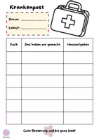 Vorschau - Anderer Materialtyp - Krankenpost Vorlage - Seite 1