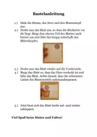 Vorschau - Mal- und Bastelvorlagen - Bastelvorlage: Faltbild "Blume" / Gute Besserung - Seite 2