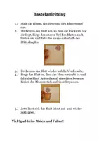 Vorschau - Mal- und Bastelvorlagen - Bastelvorlage: Faltbild "Blume" / Gute Besserung - Seite 3