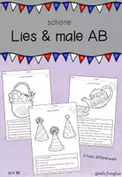 Vorschau - Arbeitsblätter - Lies und male (3-fach differenziert) #homeschooling - Deckblatt