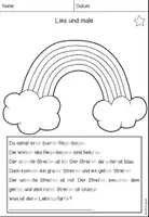 Vorschau - Arbeitsblätter - Lies und male (3-fach differenziert) #homeschooling - Seite 3
