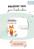 Vorschau - Anderer Materialtyp - Kalender 2026 zum Ausdrucken von Wilma Wochenwurm - Seite 1