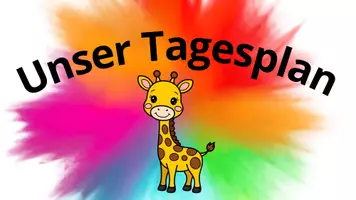 Vorschau - Poster - Tagesplan & Fächerkarten-Set Giraffen-Klasse - Seite 1