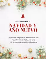 Vorschau - Arbeitsblätter - Navidad y Año Nuevo – Digitale Vokabeln, Spiele & Kultur - Deckblatt