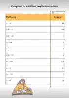 Vorschau - Arbeitsblätter - Klapptests Dezimalzahlen addieren & subtrahieren (Klasse 5/6) – 8 Versionen Üben & Wiederholen | Mit Lösungen - Seite 2
