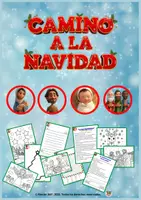 Vista previa - Manualidades / Dibujos para colorear - CAMINO A LA NAVIDAD -FESTIVIDAD-ACTIVIDADES-ESCRITURA-COLOREAR - Portada