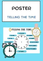 Vorschau - Arbeitsblätter - Telling the Time - Übersicht zum Erlernen der Uhrzeit im Englischunterricht - Deckblatt