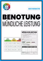 Vorschau - Aufgabenkarten - Kategorisierung von Aufgaben im ZR 1000 | Mündliche Leistung - Deckblatt