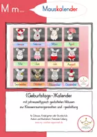 Vorschau - Poster - Mausklasse Maus-Monatskarten Geburtstagskalender🐭 - Deckblatt