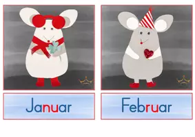 Vorschau - Poster - Mausklasse Maus-Monatskarten Geburtstagskalender🐭 - Seite 2