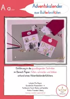 Vorschau - Mal- und Bastelvorlagen - Adventskalender aus Butterbrottüten🎄 - Deckblatt