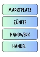 Vorschau - Präsentationen/Tafelbilder - Mittelalter - Tafelkarten mit Begriffen für Diskussionen und Tafelbilder - Seite 3
