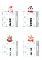 Vorschau - Mal- und Bastelvorlagen - Weihnachten – Schokogruß | 10 verschiedene Vorlagen für Duplo-Schokolade - Seite 1