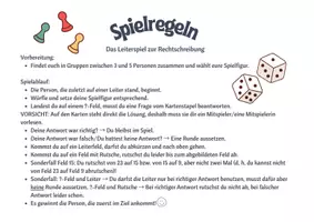 Vorschau - Spiele - Leiterspiel Rechtschreibung und Grammatik - Seite 1