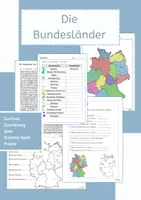 Vorschau - Stationenlernen - Die Bundesländer Paket - Deckblatt