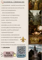 Vorschau - Unterrichtsreihen - Materialpaket rundum das Mittelalter - Ständegesellschaft ; Lehnswesen ; Städte ; Kirche ; Hexen ; Ablasshandel ; Reformation ; Krankheiten ; Weltbild mit Lösungen (Klasse 6 7 8) - Seite 1