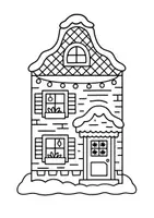 Vorschau - Mal- und Bastelvorlagen - Weihnachtsstadt – Ausmalbilder & Fensterbilder zum Ausschneiden - Seite 3