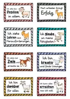 Vorschau - Fördermaterial/Inklusion - 40 Ziegen Affirmationskarten für die Ziegenklasse - Seite 2