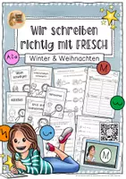 Vorschau - Unterrichtsreihen - Rechtschreibung (mit FRESCH) - Winter/Weihnachten - Deckblatt