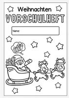 Vorschau - Arbeitsblätter - Weihnachten Arbeitsblätter für die Vorschule und Klasse 1 Mathe, Deutsch und Feinmotorik (Fördermaterial) - Seite 2