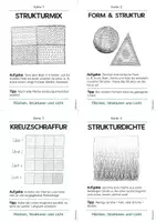 Vorschau - Arbeitsblätter - Zeichenkartei - Flächen, Schraffuren und Licht - Teil 1 - Seite 1