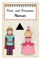 anteprima - Flashcard - Wortartenmärchen: Tafelmaterial Wortarten, Nomen, Verben, Adjektive, Artikel Deutsch DaZ (Materiale per lavagna sulla fiaba delle parti del discorso) - Pagina 1