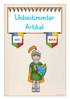 anteprima - Flashcard - Wortartenmärchen: Tafelmaterial Wortarten, Nomen, Verben, Adjektive, Artikel Deutsch DaZ (Materiale per lavagna sulla fiaba delle parti del discorso) - Pagina 3