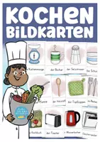 zapowiedź - Niemiecki karty obrazkowe o kuchni I Deutsch Bildkarten Kochen und Backen - obwoluta