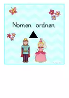 anteprima - Materiale di supporto/inclusione - Wortartenmärchen: Klettmappe Nomen ordnen, 3-fach differenziert, Deutsch, DaZ (Cartelle con velcro per ordinare i nomi nelle torri di parole appropriate) - Pagina 3