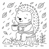 Vorschau - Mal- und Bastelvorlagen - Waldtiere Ausmalbilder (50 gemütliche Ausmalbilder) inkl. Stundenentwurf (PDF) - Seite 3