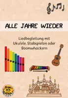 Vorschau - Stundenentwürfe - Alle Jahre wieder - Liedbegleitung ~ Grundschule Musik Weihnachten - Deckblatt