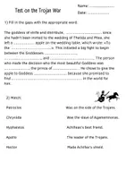 Προεπισκόπηση - Εργασία τάξης/τεστ - Τεστ στον Τρωικό πόλεμο - Σελίδα 2