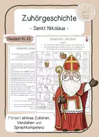 Vorschau - Arbeitsblätter - Zuhörgeschichten Nikolaus - Hörverstehen und Werteerziehung - Seite 1