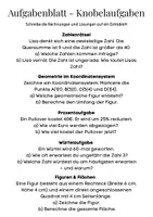 Vorschau - Stundenentwürfe - Knobelaufgaben - 6. - 7. Klasse - Seite 1