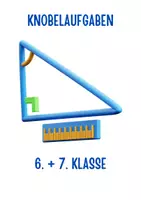 Vorschau - Stundenentwürfe - Knobelaufgaben - 6. - 7. Klasse - Deckblatt