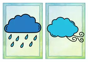 anteprima - Flashcard - Englisch/DaZ/SU - weather / Wetter - flashcards/ Bildkarten, mit Wortkarten (Flashcards sul meteo) - Pagina 2