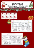 Vorschau - Arbeitsblätter - listening walk / Hörspaziergang: Christmas - Deckblatt