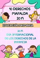 Vista previa - Unidades / Secuencias / Situaciones de Aprendizaje - DERECHOS DEL NIÑO Y LA NIÑA QUINO-MALFADA. 20N - Portada