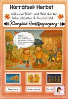 Vorschau - Arbeitsblätter - Hörrätsel: Geräusche im Herbst - Klangbild zum Herbst - Deckblatt